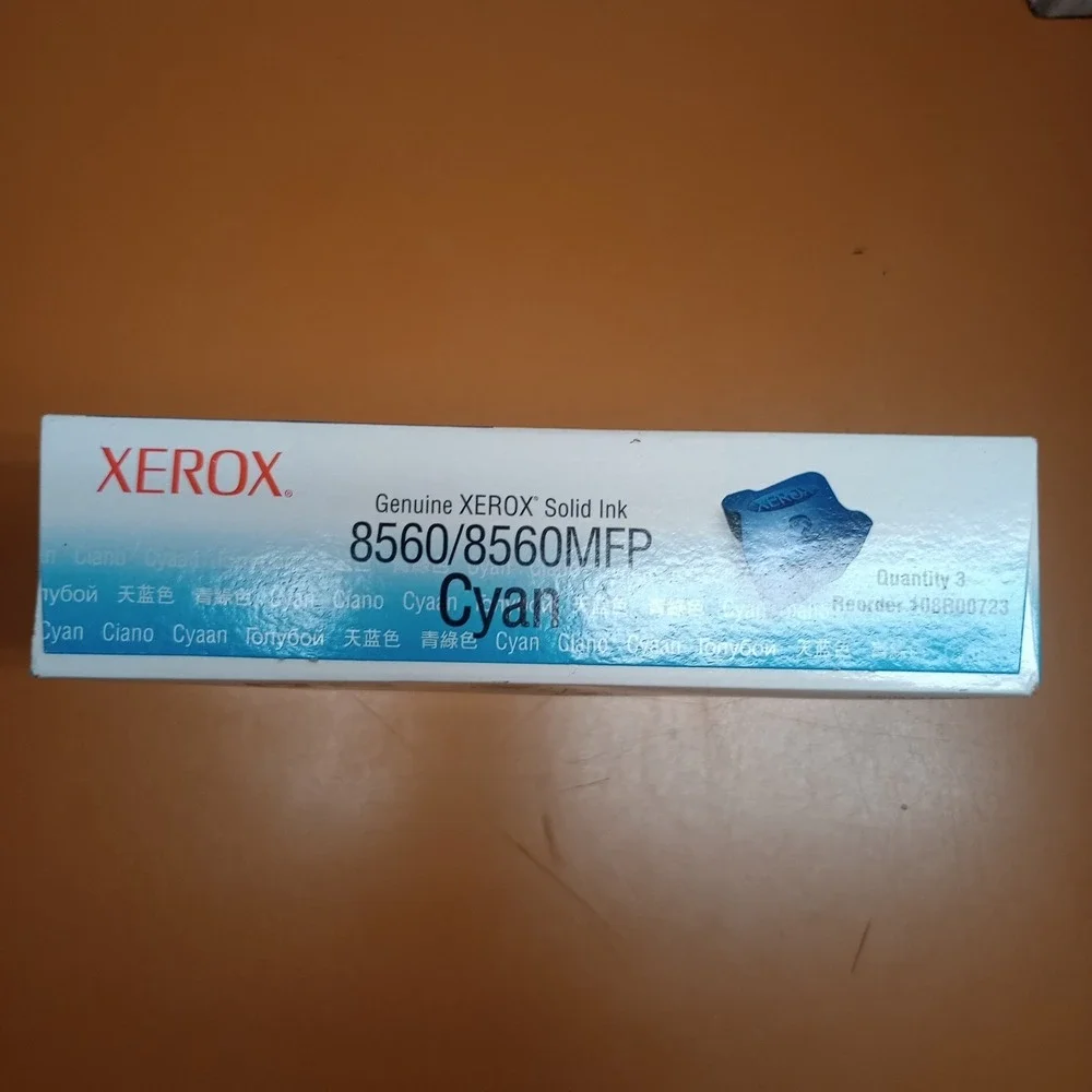 Xerox Phaser 8560 8560MFP Cyan Solid Ink 3 Sticks 108R00723 Genuine OEM